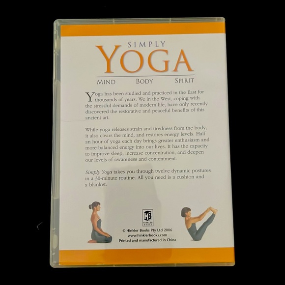 CLEARANCE SALE 🎉🎉 5/$15 Simply Yoga by Yolanda Pettinato-DVD - Picture 2 of 4